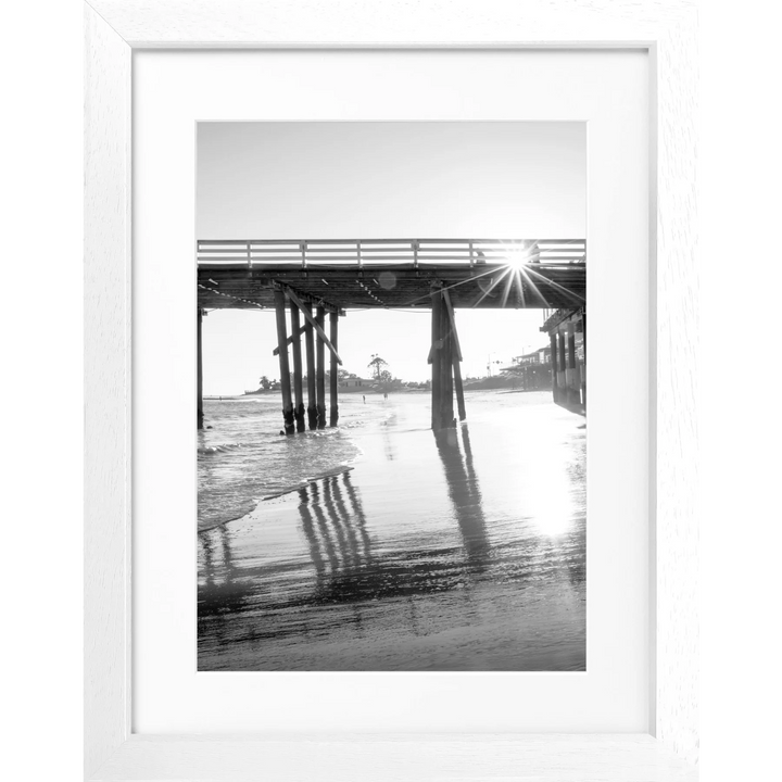 Poster Kalifornien Malibu ’Pier’ K92 - Weiss 3cm