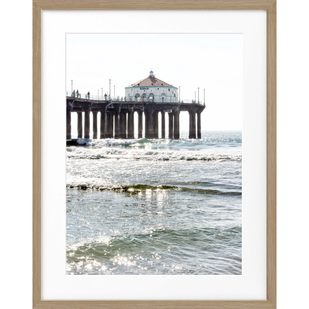 Poster Kalifornien Manhattan Beach ’Pier’ K189 - Eiche