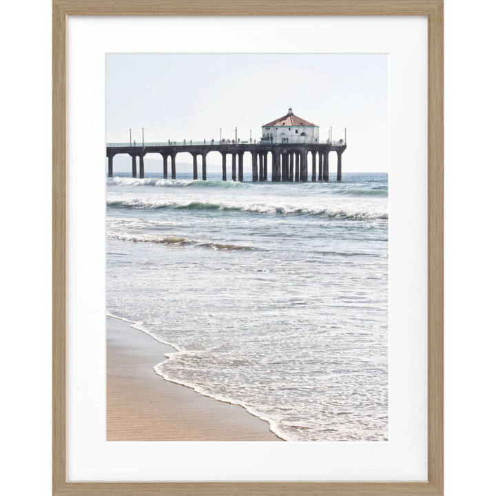 Poster Kalifornien Manhattan Beach ’Pier’ K190 - Eiche