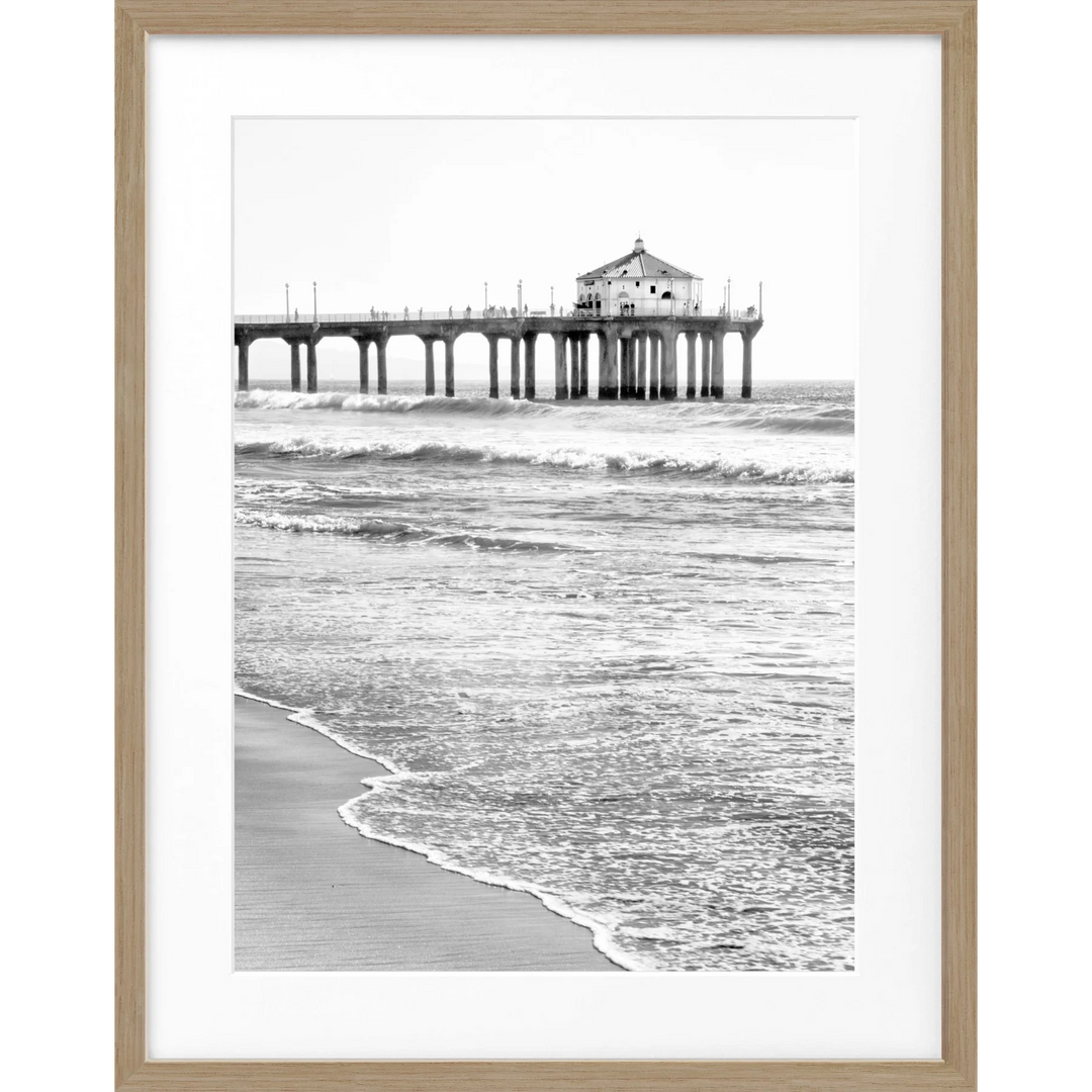 Poster Kalifornien Manhattan Beach ’Pier’ K190 - Eiche