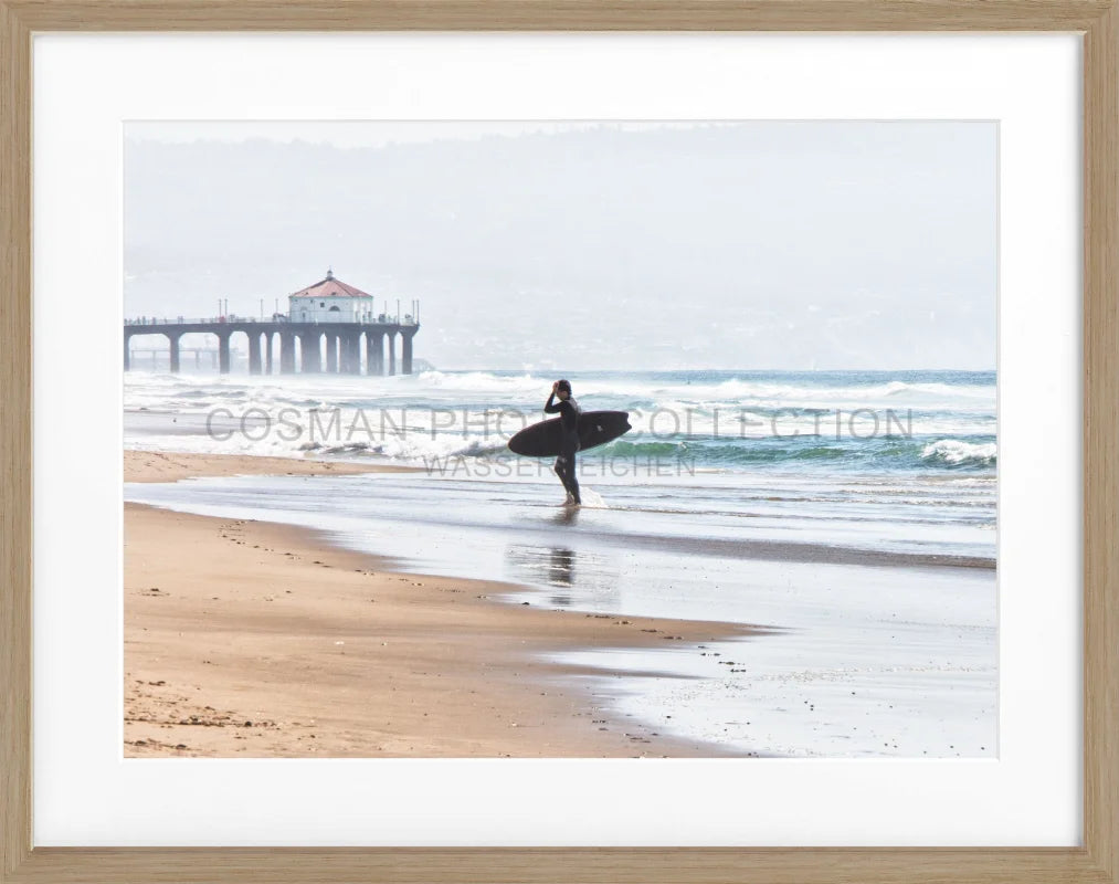 Poster Kalifornien Manhattan Beach ’Surfer’ K192A