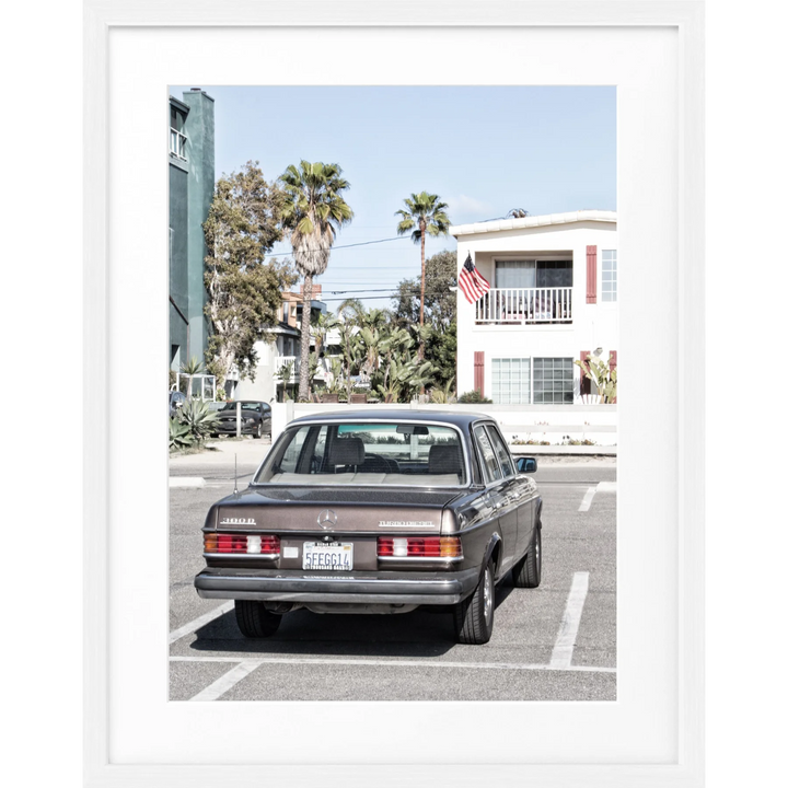 Poster Kalifornien ’Mercedes Classic’ K120 - Weiss