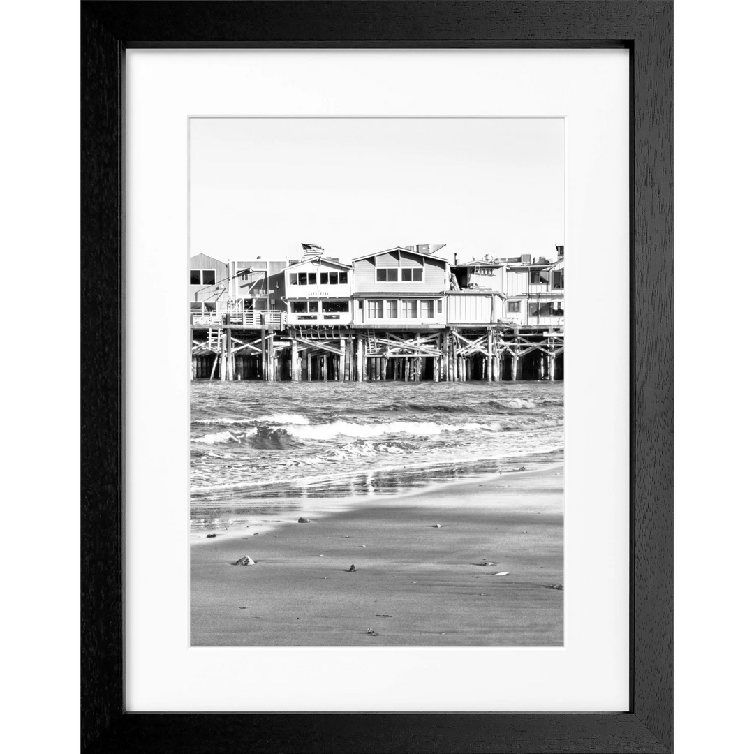 Poster Kalifornien ’Pier Monterey’ K01 - Schwarz 3cm
