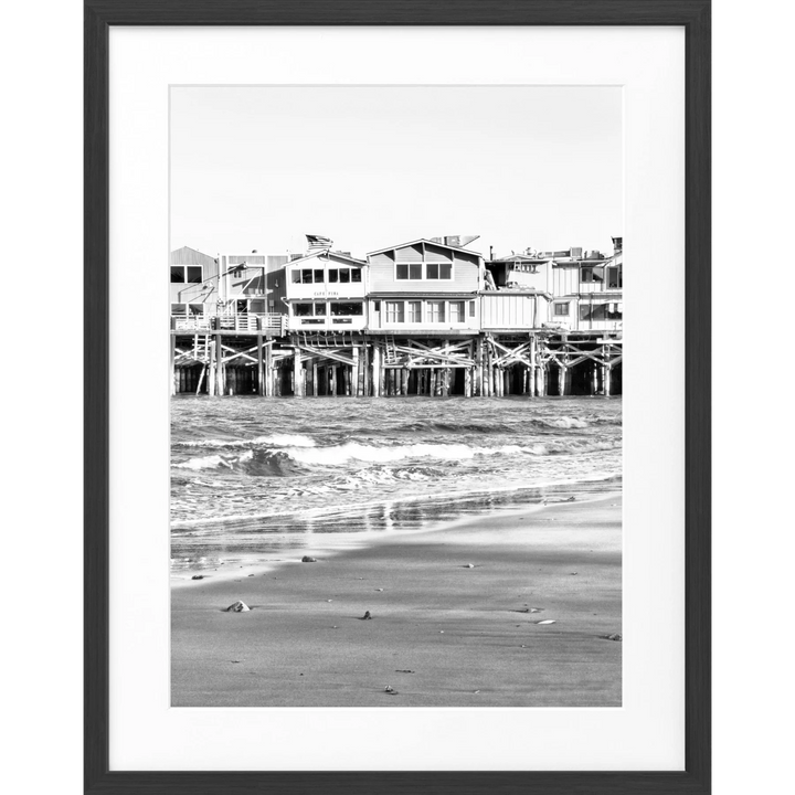 Poster Kalifornien ’Pier Monterey’ K01 - Schwarz matt