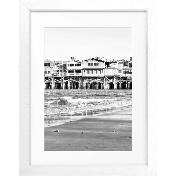 Poster Kalifornien ’Pier Monterey’ K01 - Weiss 3cm