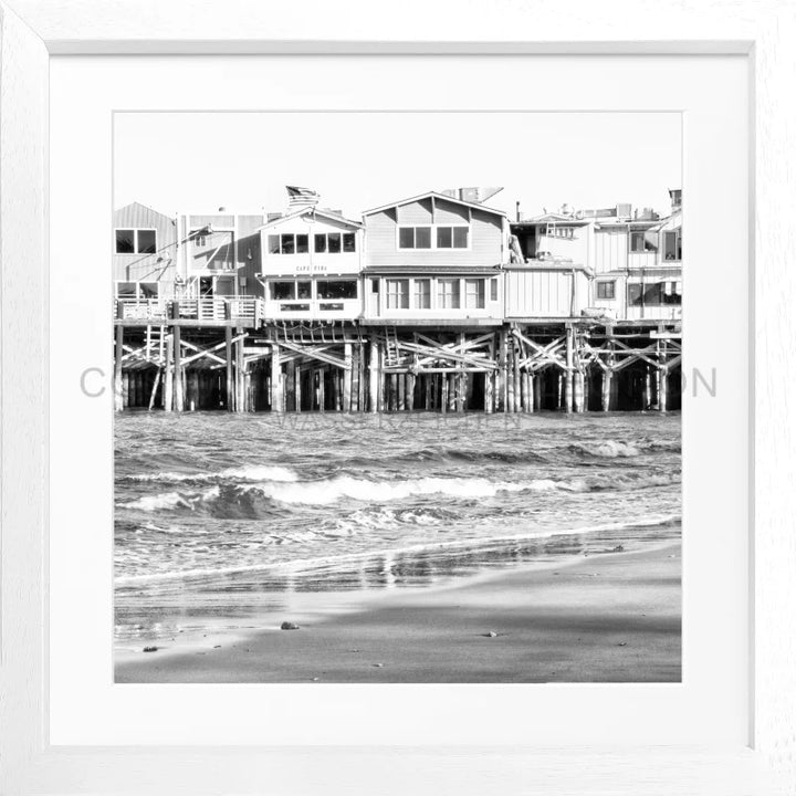 Poster Kalifornien ’Pier Monterey’ K01Q - Weiss 3cm
