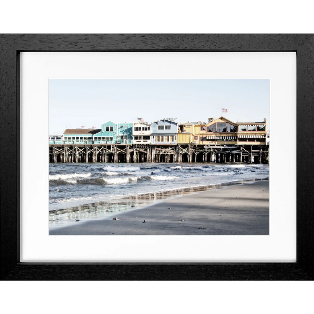 Poster Kalifornien ’Pier Monterey’ K02 - Schwarz 3cm