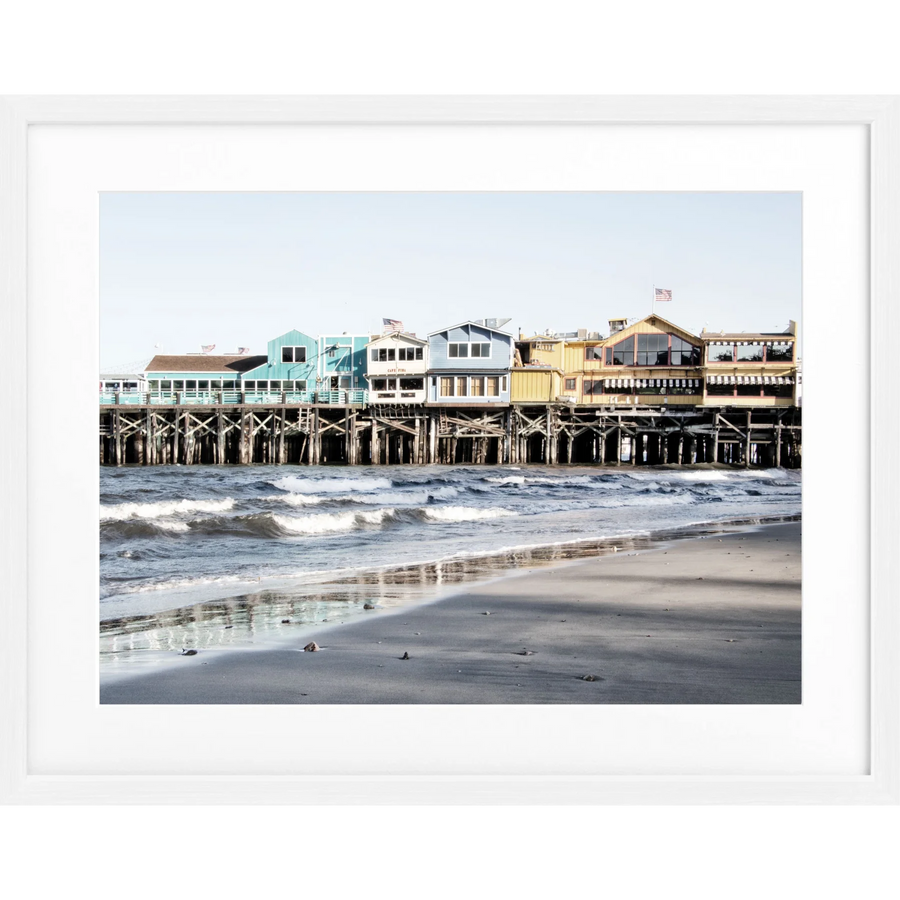 Poster Kalifornien ’Pier Monterey’ K02 - Weiss 1.5cm