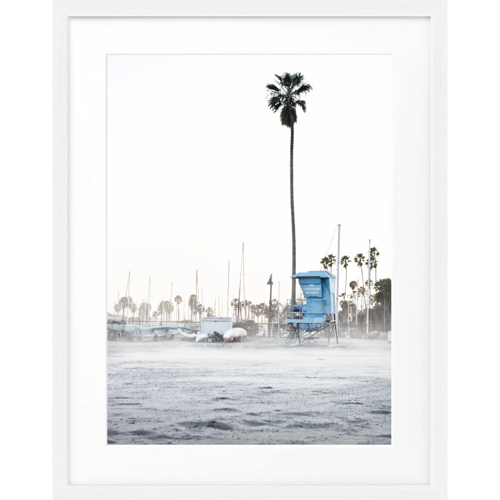 Poster Kalifornien Santa Barbara ’Beach’ K22 - Weiss