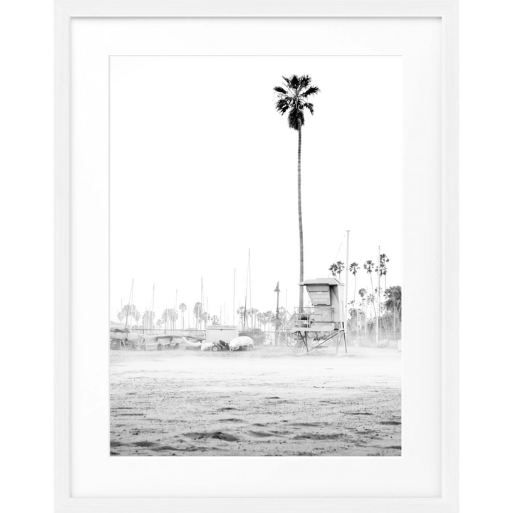 Poster Kalifornien Santa Barbara ’Beach’ K22 - Weiss