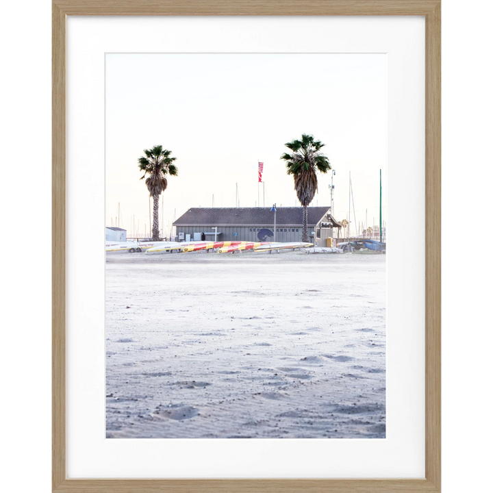 Poster Kalifornien Santa Barbara ’Beach’ K23 - Eiche