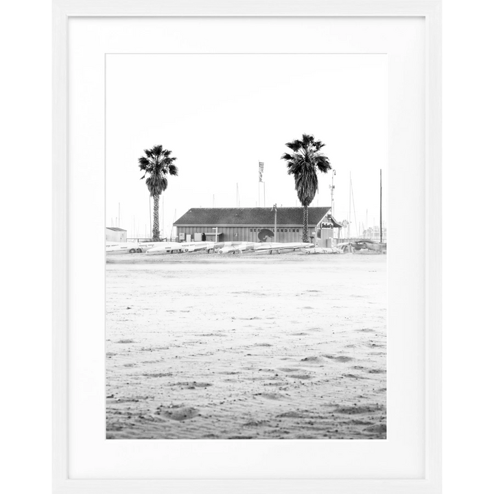 Poster Kalifornien Santa Barbara ’Beach’ K23 - Weiss