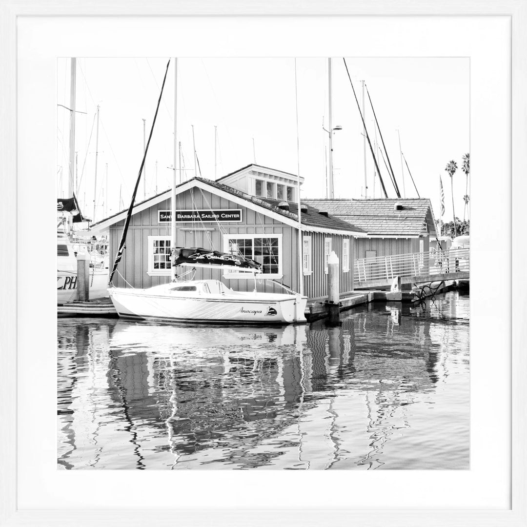 Poster Kalifornien Santa Barbara ’Boat House’ K24Q