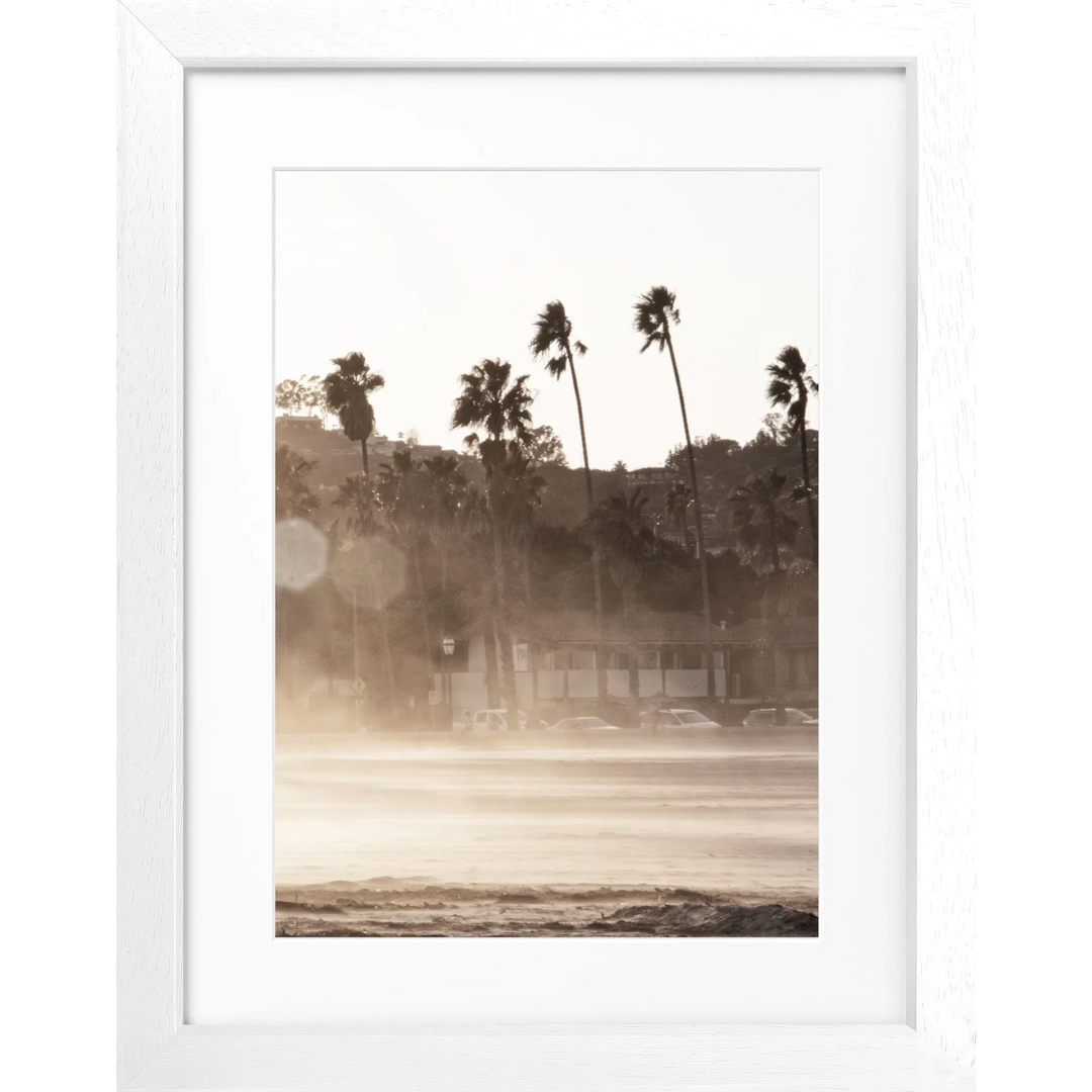 Poster Kalifornien Santa Barbara K17 - Weiss 3cm / Motiv: