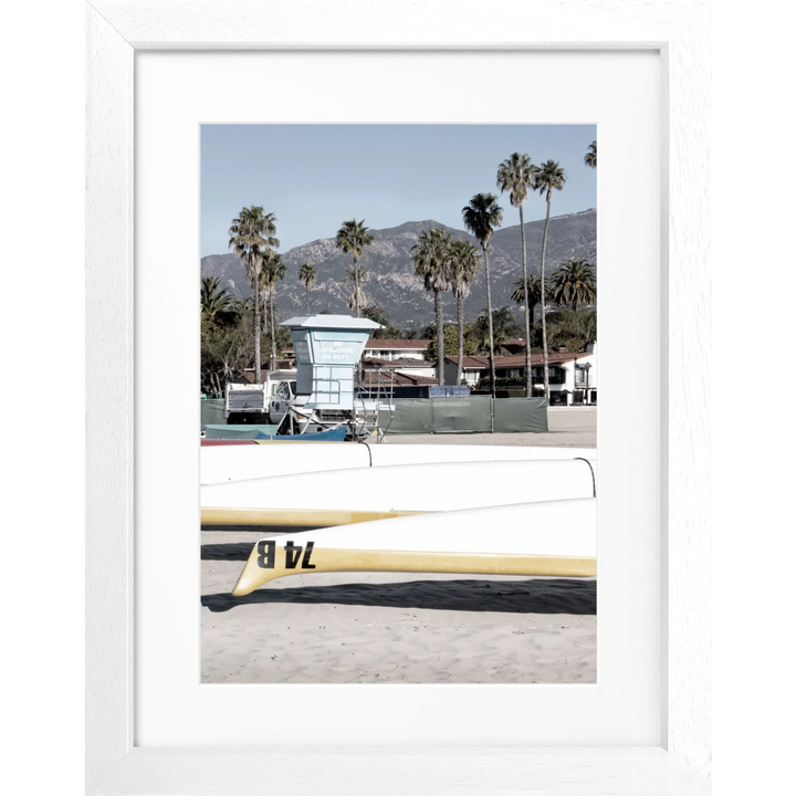 Poster Kalifornien Santa Barbara K26 - Weiss 3cm / Motiv: