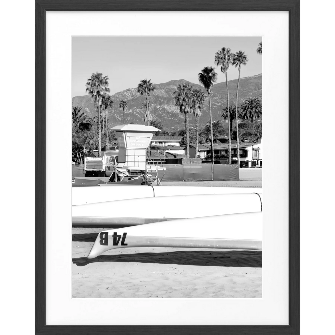 Poster Kalifornien Santa Barbara K26 - Schwarz matt 1.5cm