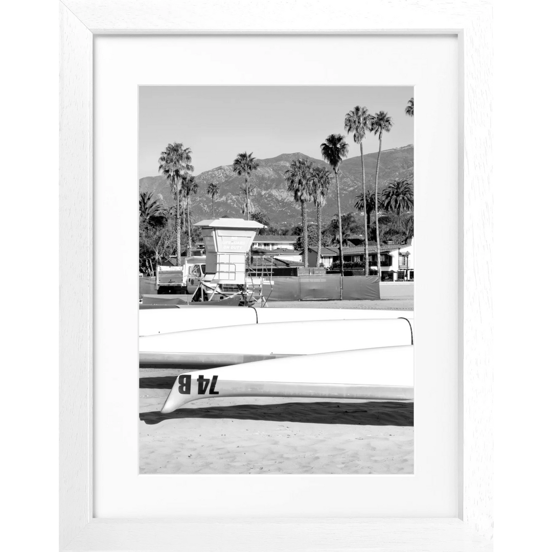 Poster Kalifornien Santa Barbara K26 - Weiss 3cm / Motiv: