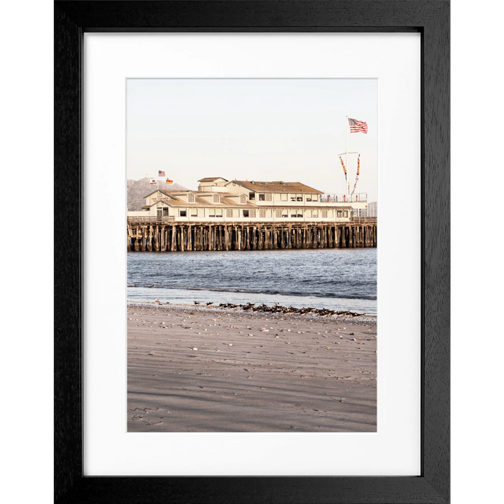 Poster Kalifornien Santa Barbara ’Pier’ K19 - Schwarz