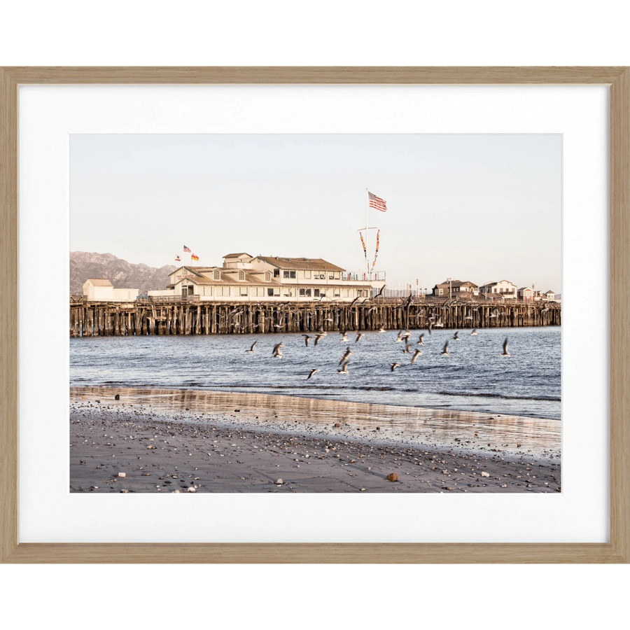 Poster Kalifornien Santa Barbara ’Pier’ K20 - Eiche