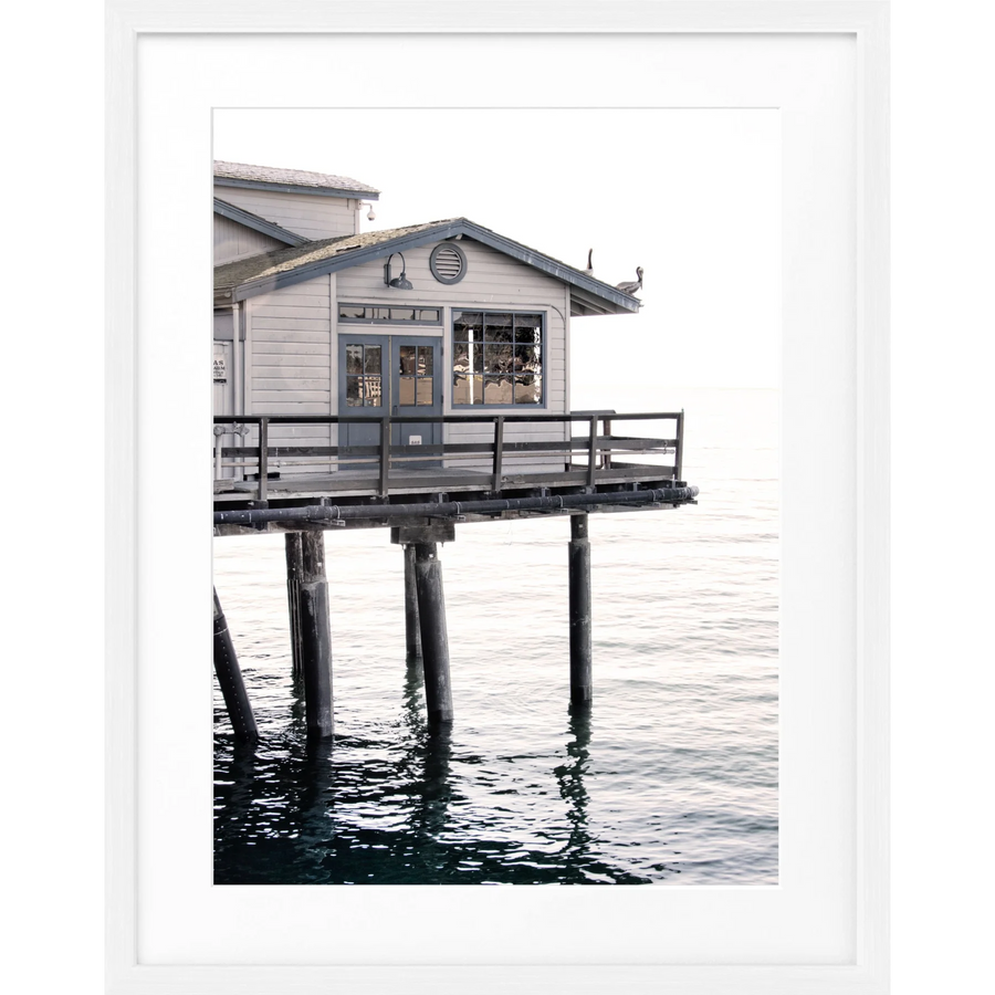 Poster Kalifornien Santa Barbara ’Pier’ K27 - Weiss