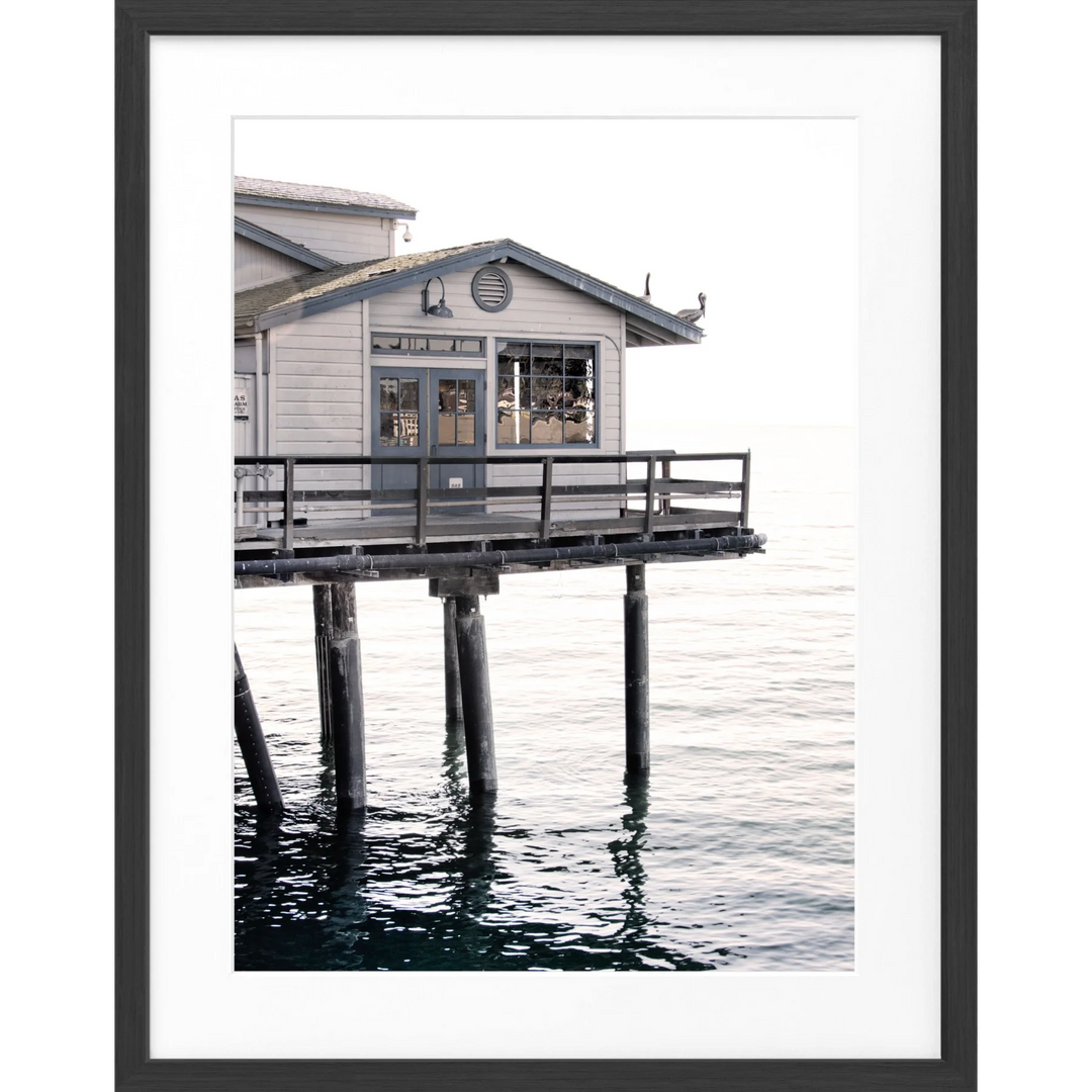 Poster Kalifornien Santa Barbara ’Pier’ K27 - Schwarz