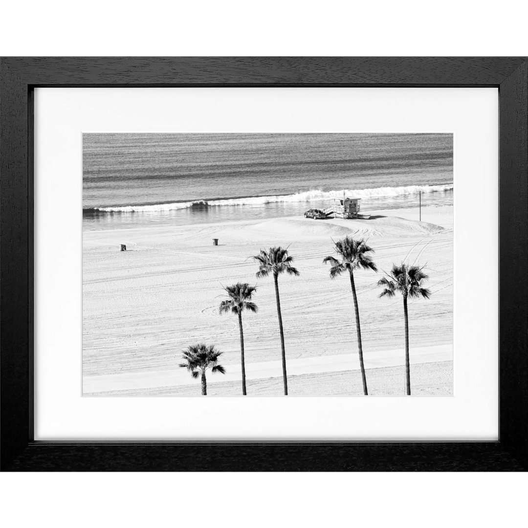 Poster Kalifornien Santa Monica ’Beach’ K100 - Schwarz