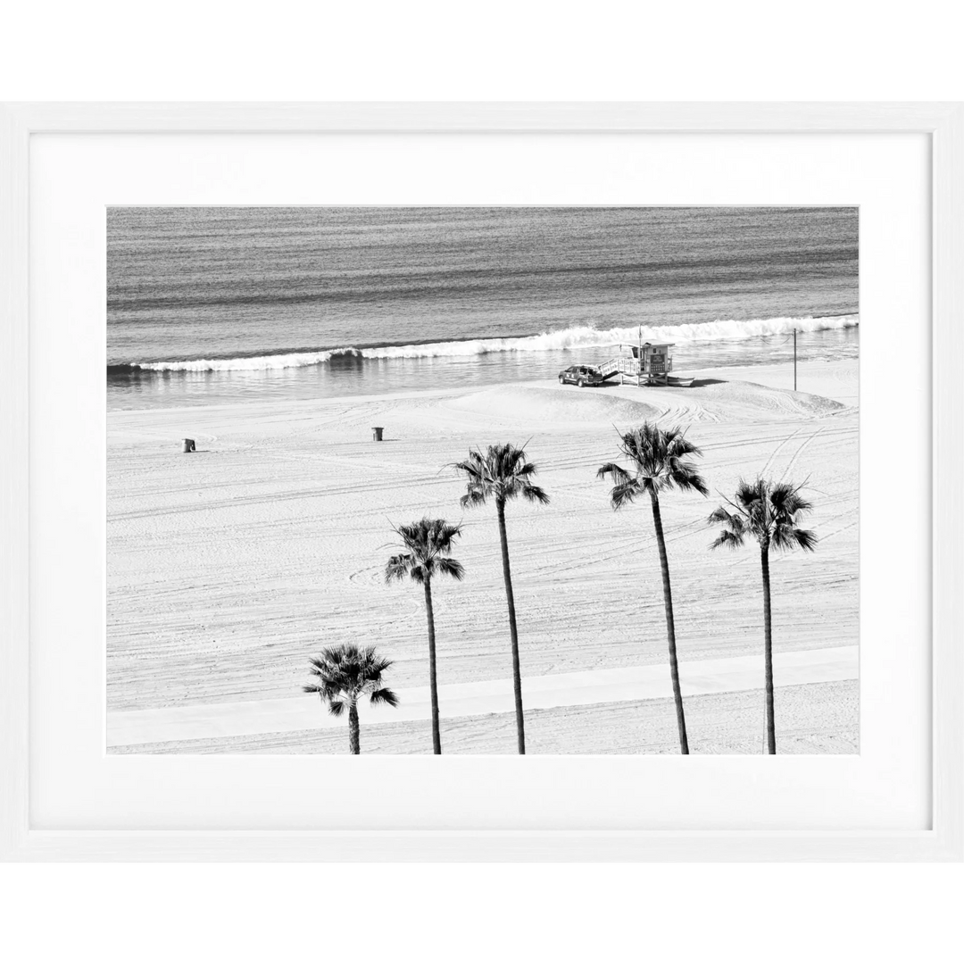 Poster Kalifornien Santa Monica ’Beach’ K100 - Weiss