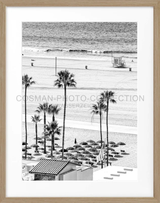 Poster Kalifornien Santa Monica ’Beach’ K134 - Eiche