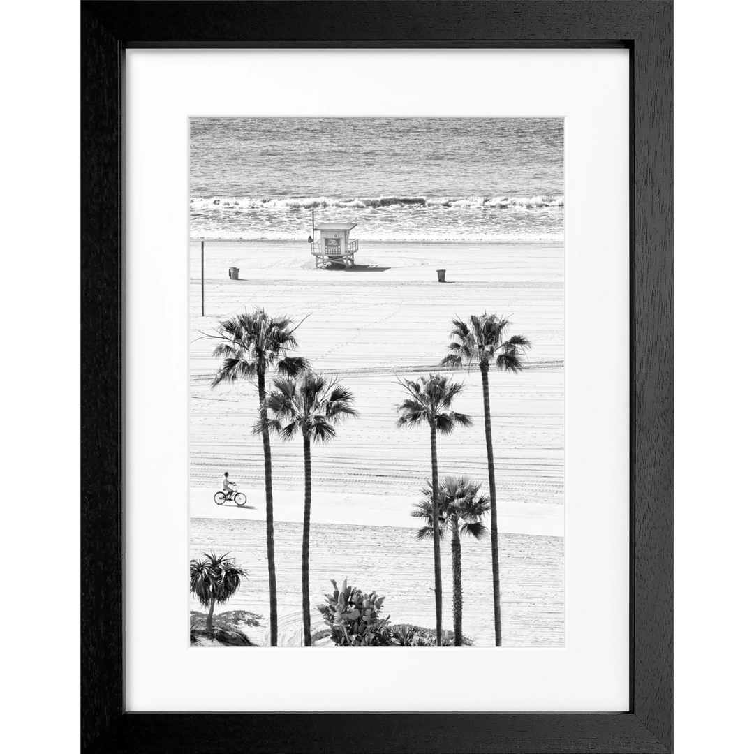 Poster Kalifornien Santa Monica ’Beach’ K135 - Schwarz