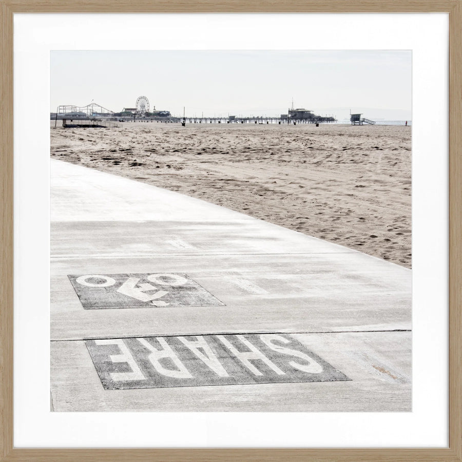 Poster Kalifornien Santa Monica ’Beach’ K98Q - Eiche