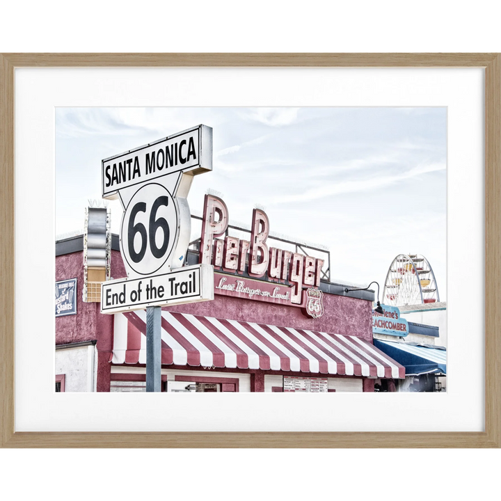 Poster Kalifornien Santa Monica ’Pier’ K104 - Eiche