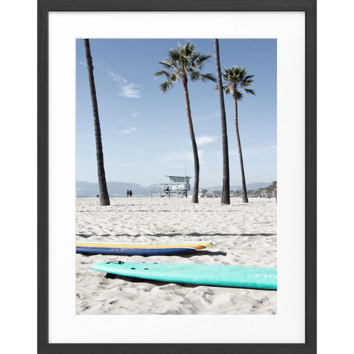 Poster Kalifornien Venice Beach K121 - Schwarz matt 1.5cm