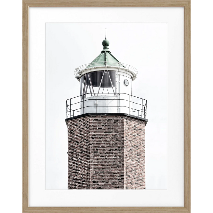 Poster Leuchtturm ’Rotes Kliff’ Sylt SY59 - Eiche