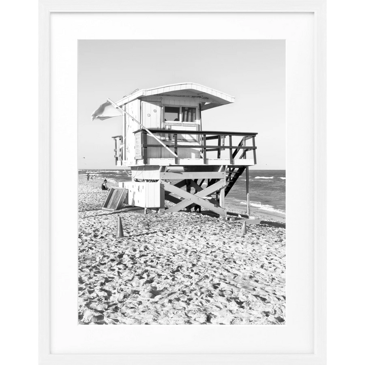 Poster ’Lifeguard’ Florida Key West FL15B - Weiss 1.5cm