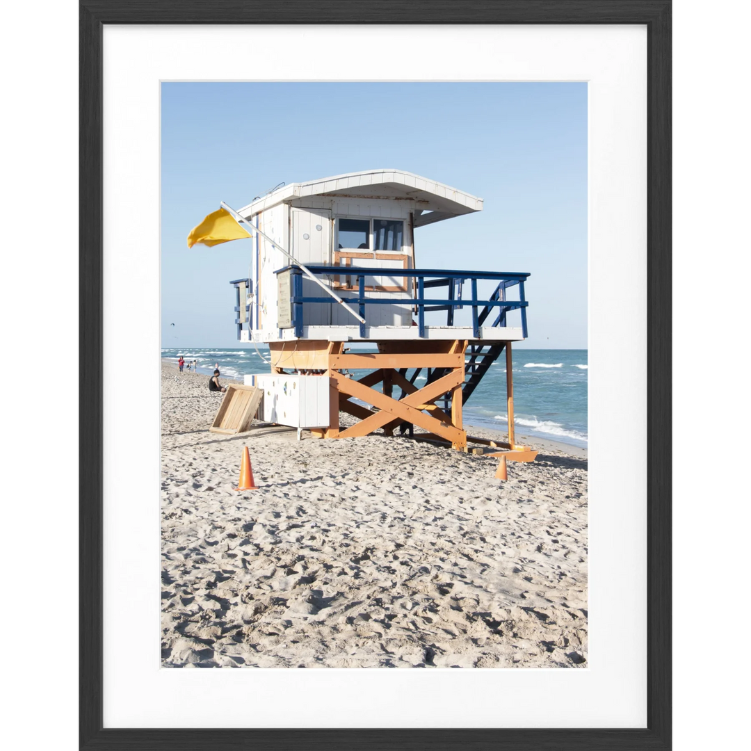 Poster ’Lifeguard’ Florida Key West FL15B - Schwarz
