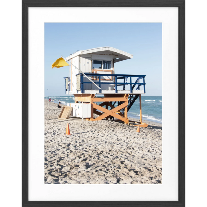 Poster ’Lifeguard’ Florida Key West FL15B - Schwarz
