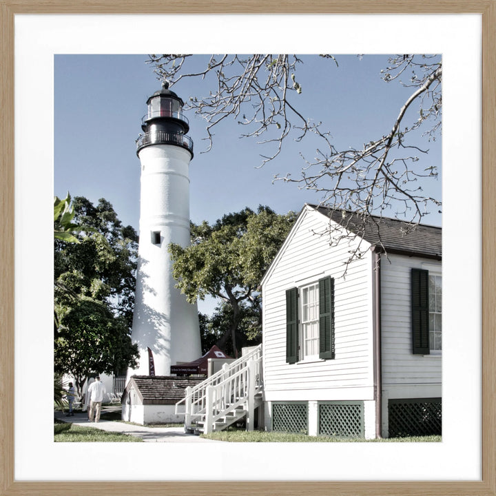 Poster ’Lighthouse’ Florida Key West FL10A - Eiche