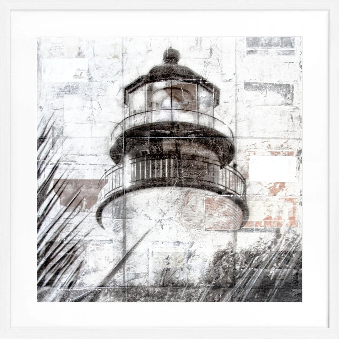 Poster ’Lighthouse’ Key West GM75Q - Weiss 1.5cm