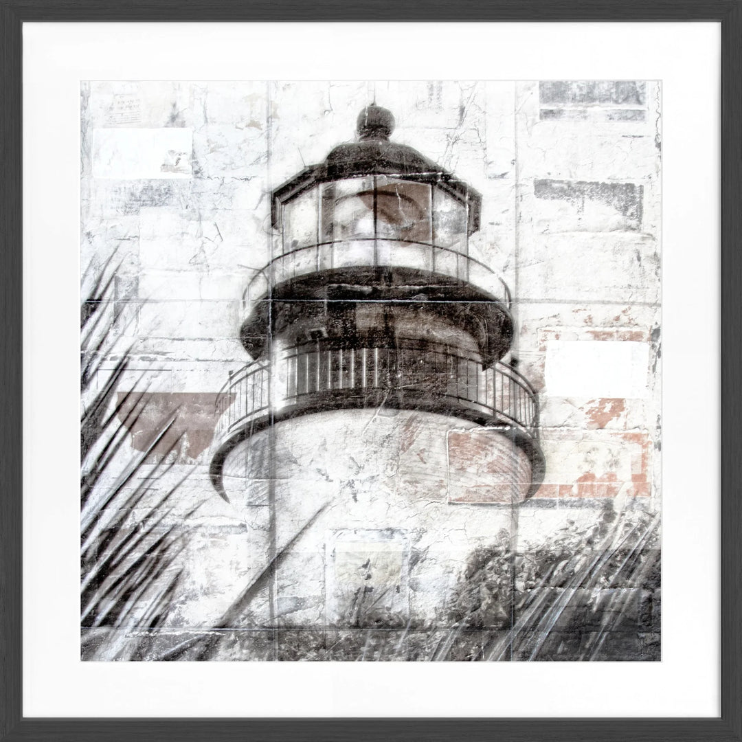 Poster ’Lighthouse’ Key West GM75Q - Schwarz Matt 1.5cm