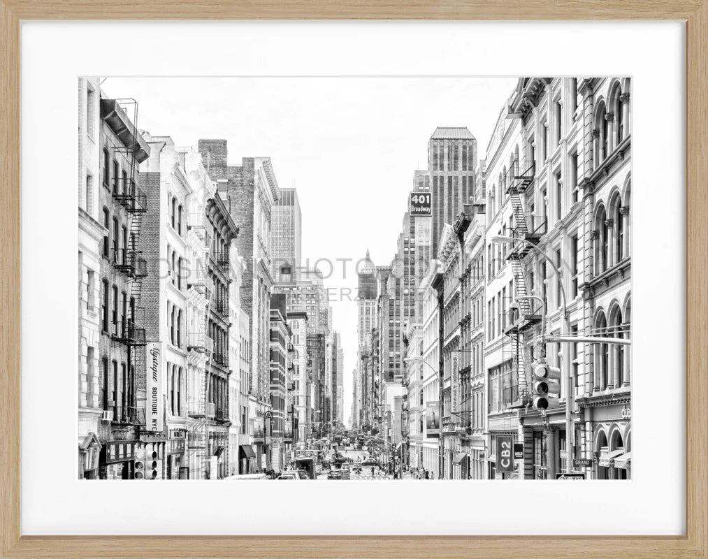 Poster New York ’Broadway’ NY86 - Eiche Furnier 1.5cm