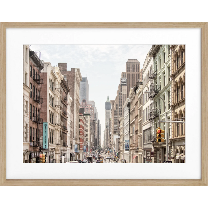 Poster New York ’Broadway’ NY86 - Eiche Furnier 1.5cm