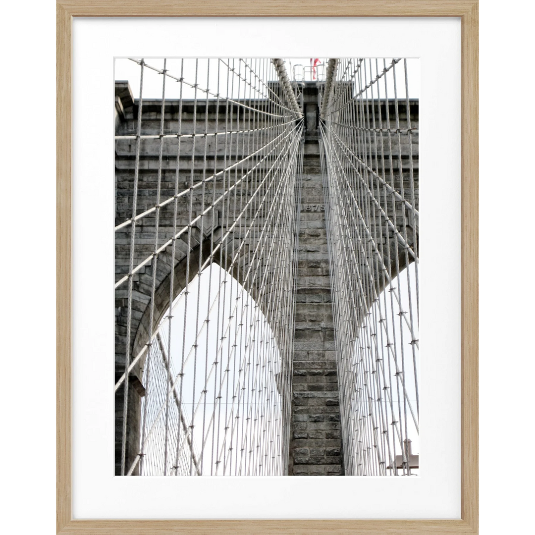 Poster New York ’Brooklyn Bridge’ NY105 - Eiche Furnier