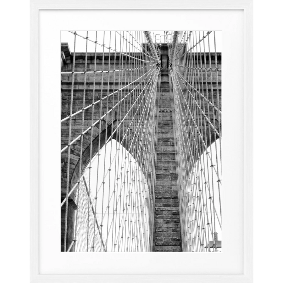 Poster New York ’Brooklyn Bridge’ NY105 - Weiss 1.5cm