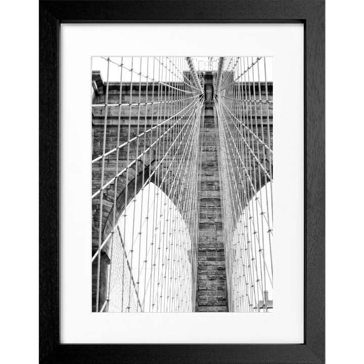 Poster New York ’Brooklyn Bridge’ NY105 - Schwarz 3cm