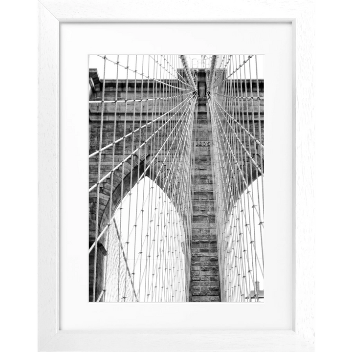 Poster New York ’Brooklyn Bridge’ NY105 - Weiss 3cm / S
