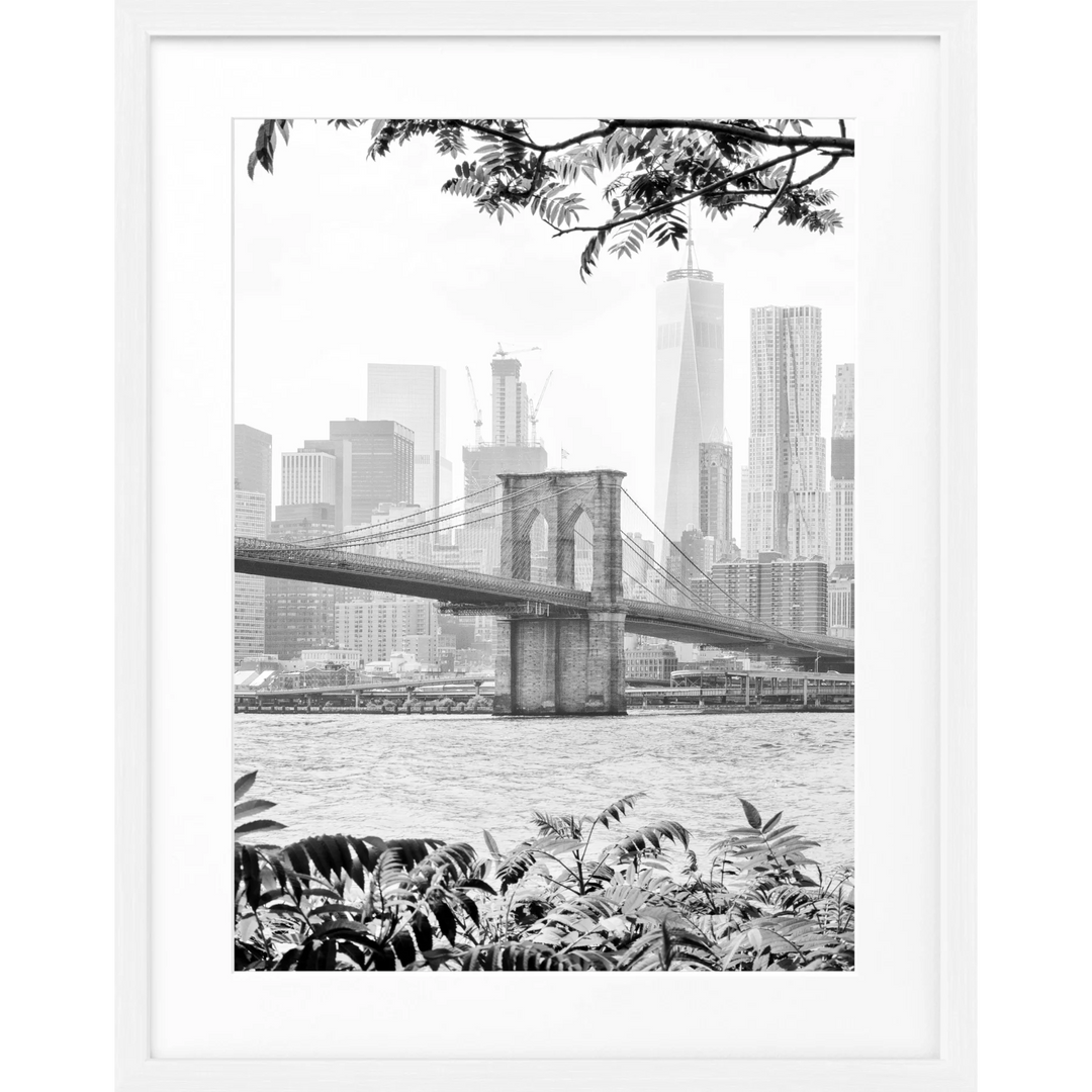 Poster New York ’Brooklyn Bridge’ NY110 - Weiss 1.5cm