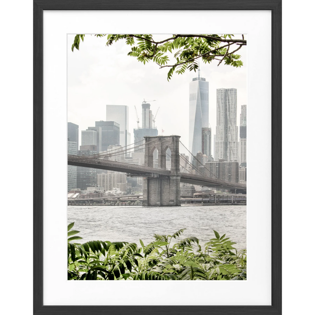 Poster New York ’Brooklyn Bridge’ NY110 - Schwarz matt