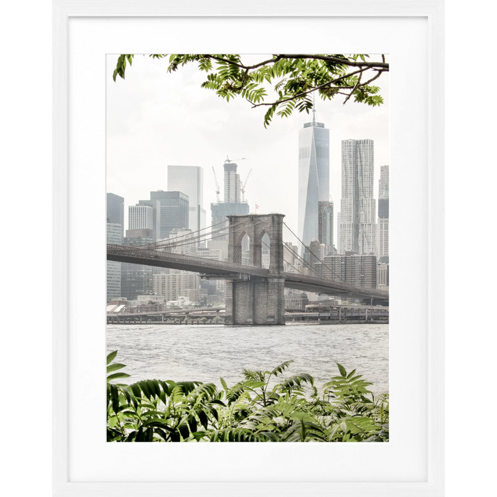 Poster New York ’Brooklyn Bridge’ NY110 - Weiss 1.5cm