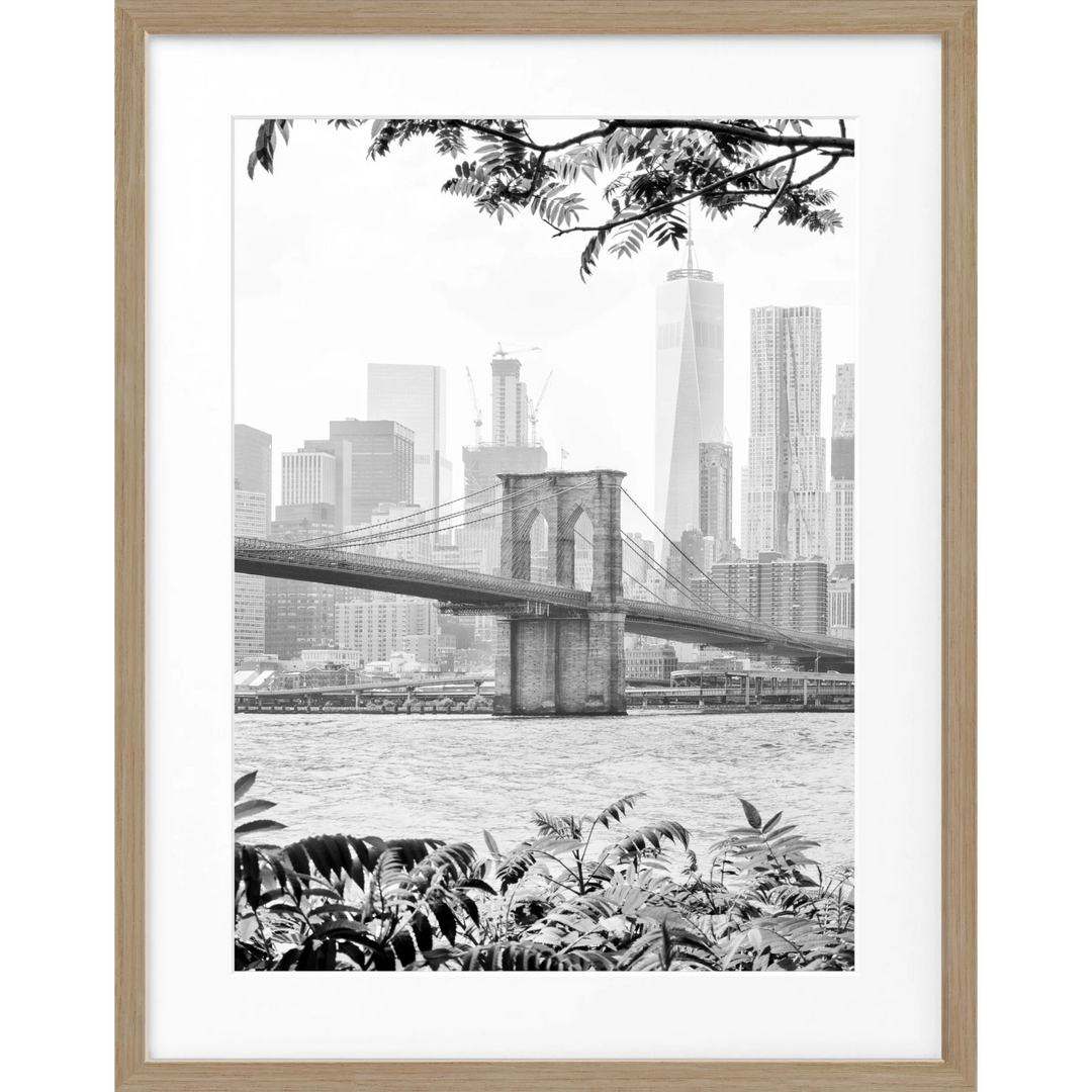 Poster New York ’Brooklyn Bridge’ NY110 - Eiche Furnier