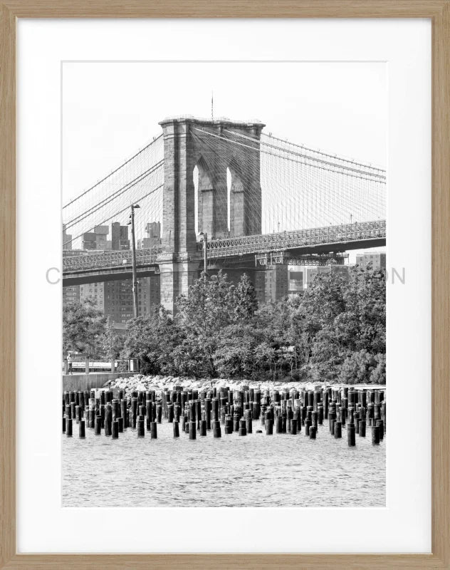 Poster New York ’Brooklyn Bridge’ NY112 - Eiche Furnier